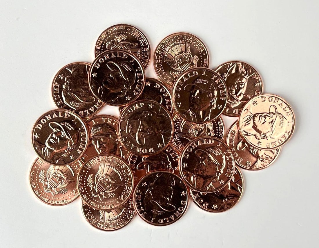Group of 20 Trump MAGA Hat 1 oz .999 Fine Copper Rounds: Group of 20 Trump MAGA Hat 1 oz .999 Fine Copper Rounds