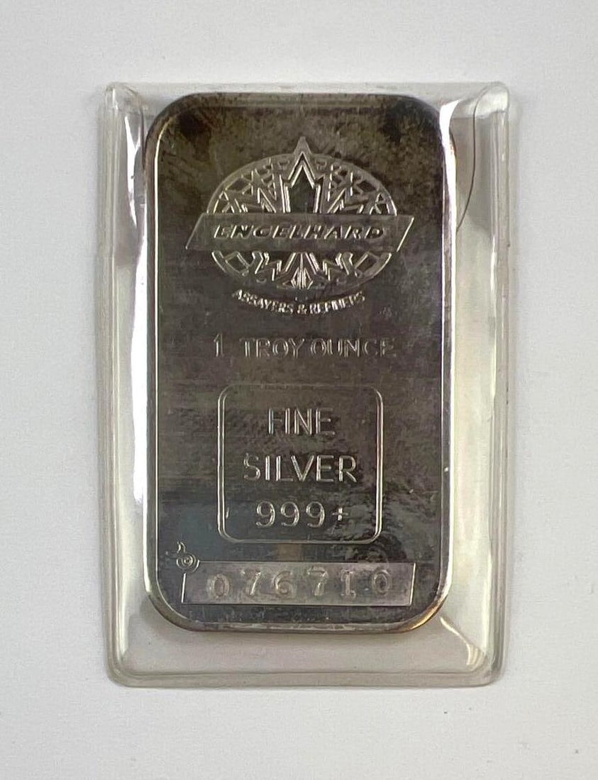 Engelhard 1 oz .999+ Fine Silver Bar (1 of 2)