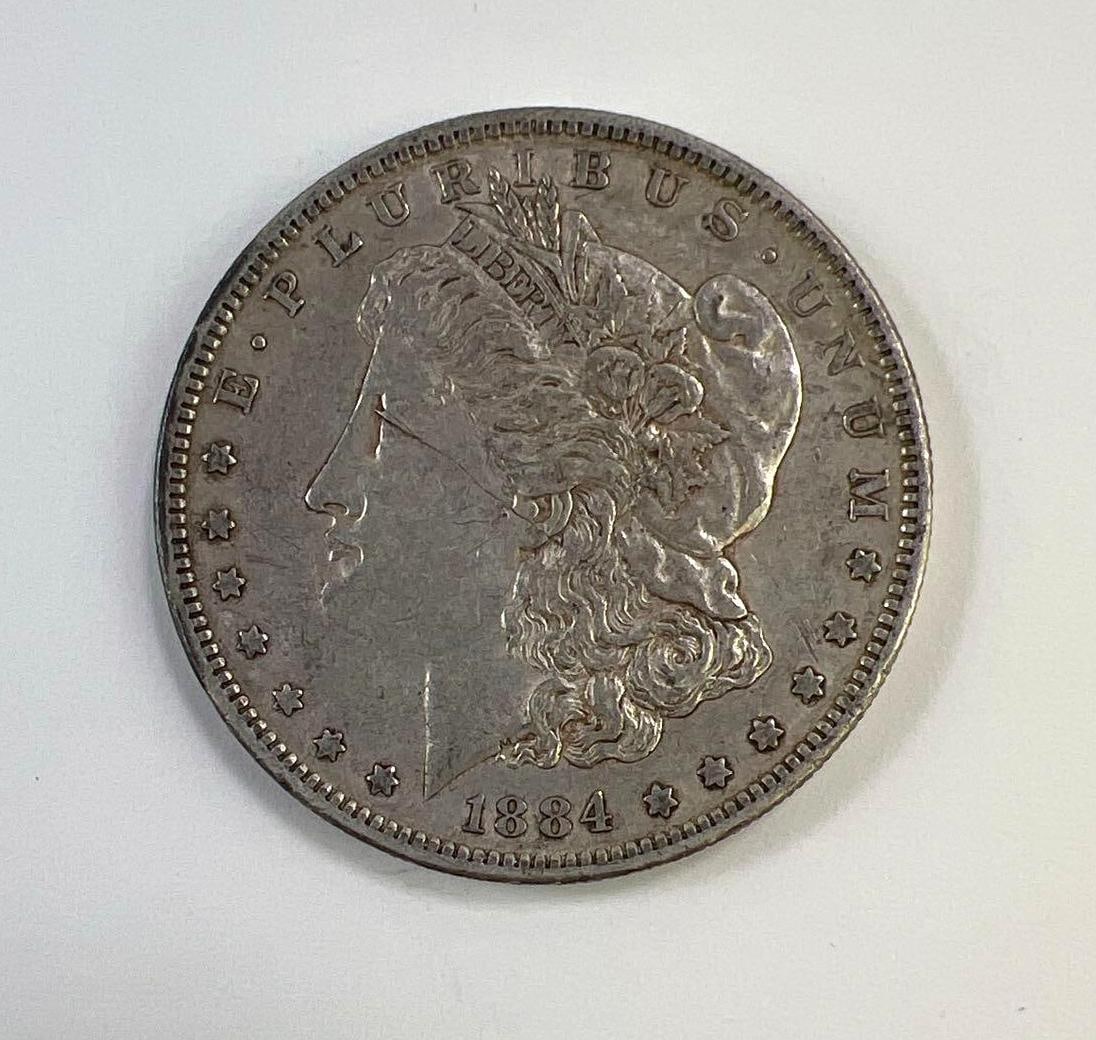 1884 S US Morgan Silver Dollar (1 of 2)