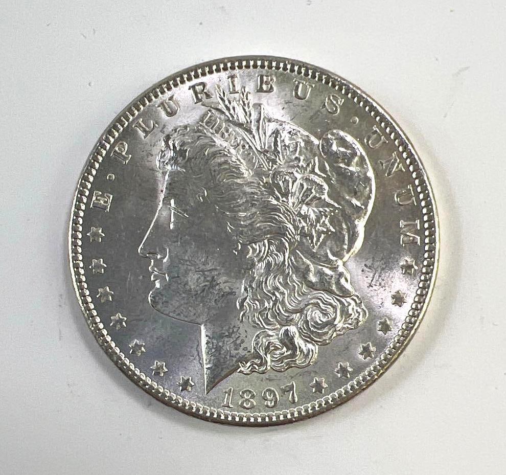 1897 US Morgan Silver Dollar: 1897 US Morgan Silver Dollar