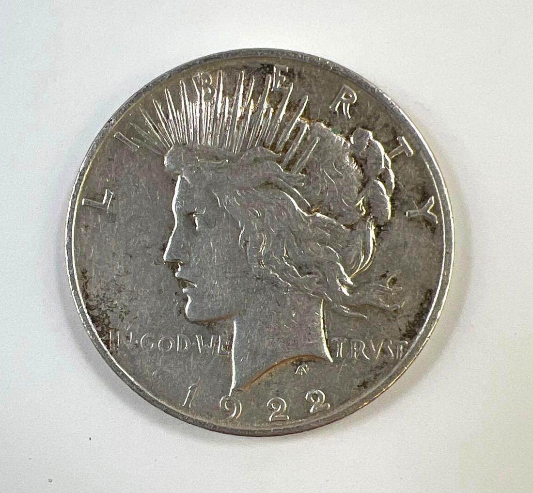 1922 D US Peace Silver Dollar: 1922 D US Peace Silver Dollar