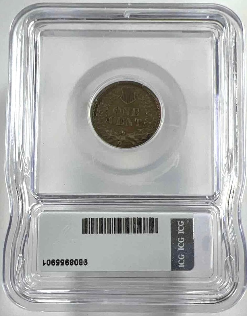 1861 US Indian Head Cent ICG EF40 - 2