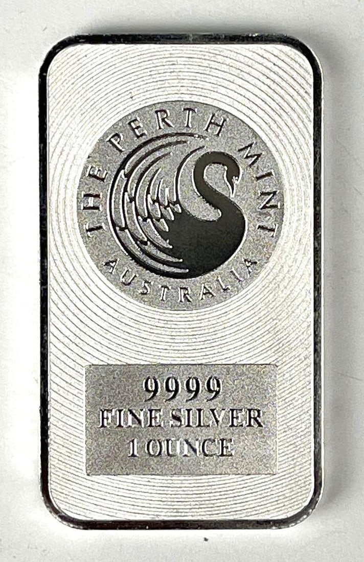 The Perth Mint 1 oz 9999 Fine Silver Ingot/ Bar (1 of 2)