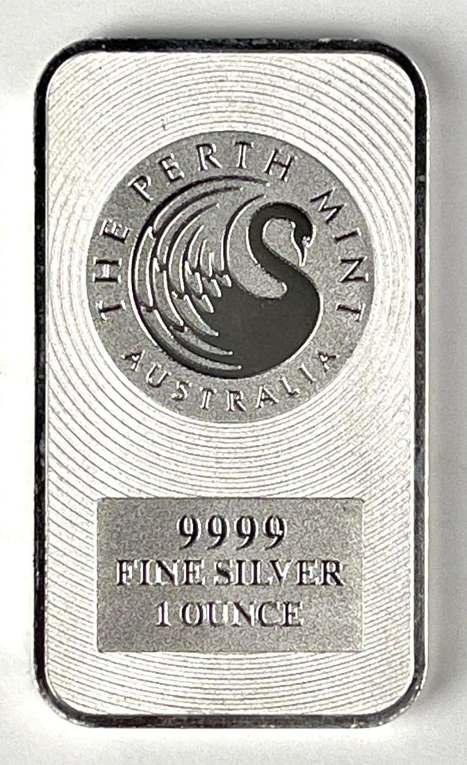 The Perth Mint 1 oz 9999 Fine Silver Ingot/ Bar: The Perth Mint 1 oz 9999 Fine Silver Ingot/ Bar