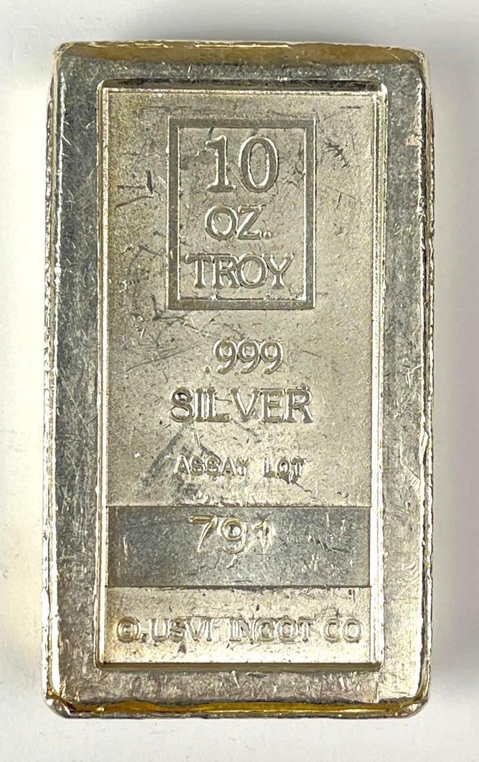 A Mark Stackable 10 oz .999 Silver Ingot/ Bar - 2