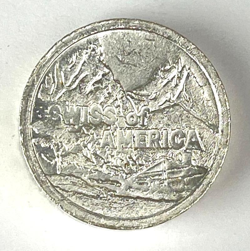 Swiss of America 1 oz 999 Fine Silver Round: Swiss of America 1 oz 999 Fine Silver Round