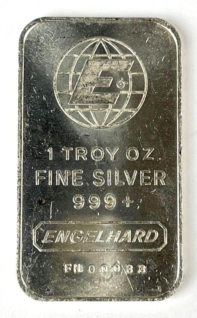 Engelhard 1 oz 999 Fine Silver Ingot/Bar: Engelhard 1 oz 999 Fine Silver Ingot/Bar