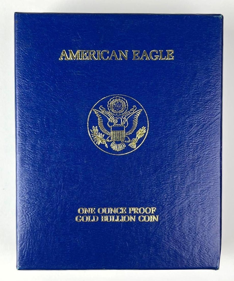 1986 US $50 Mint American Gold Eagle 1 oz Fine Gold Proof Coin (1 of 4)