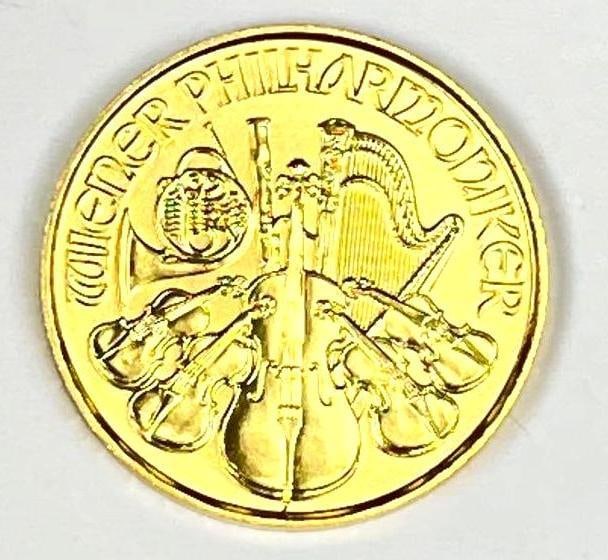 2024 Republik Osterreich 10 Euro Philharmonic 1/10 oz .999 Fine Gold Coin: 2024 Republik Osterreich 10 Euro Philharmonic 1/10 oz .999 Fine Gold Coin