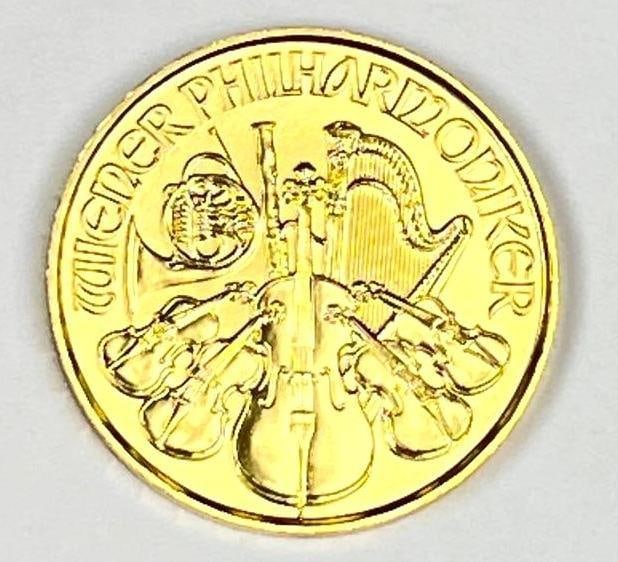 2024 Republik Osterreich 10 Euro Philharmonic 1/10 oz .999 Fine Gold Coin: 2024 Republik Osterreich 10 Euro Philharmonic 1/10 oz .999 Fine Gold Coin