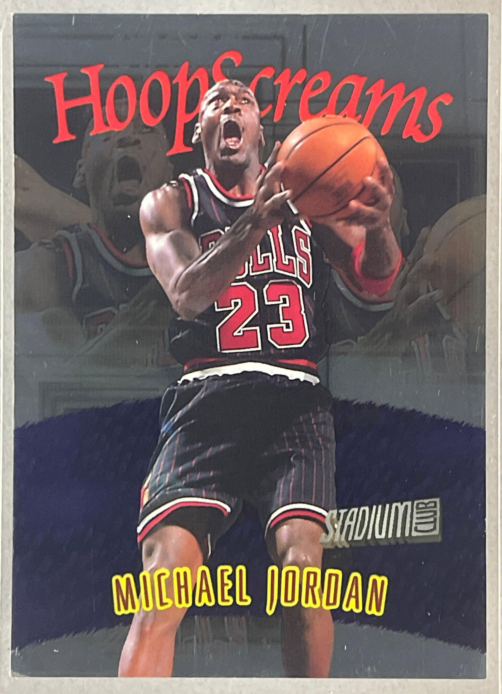 1997 Stadium Club Hoop Screams Michael Jordan #HS10: 1997 Stadium Club Hoop Screams Michael Jordan #HS10