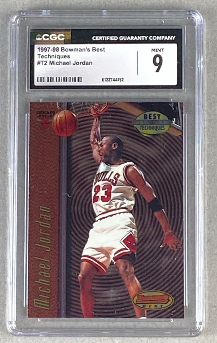 1997 - 98 Bowmans Best Techniques Michael Jordan #T2 CGC 9 (1 of 2)