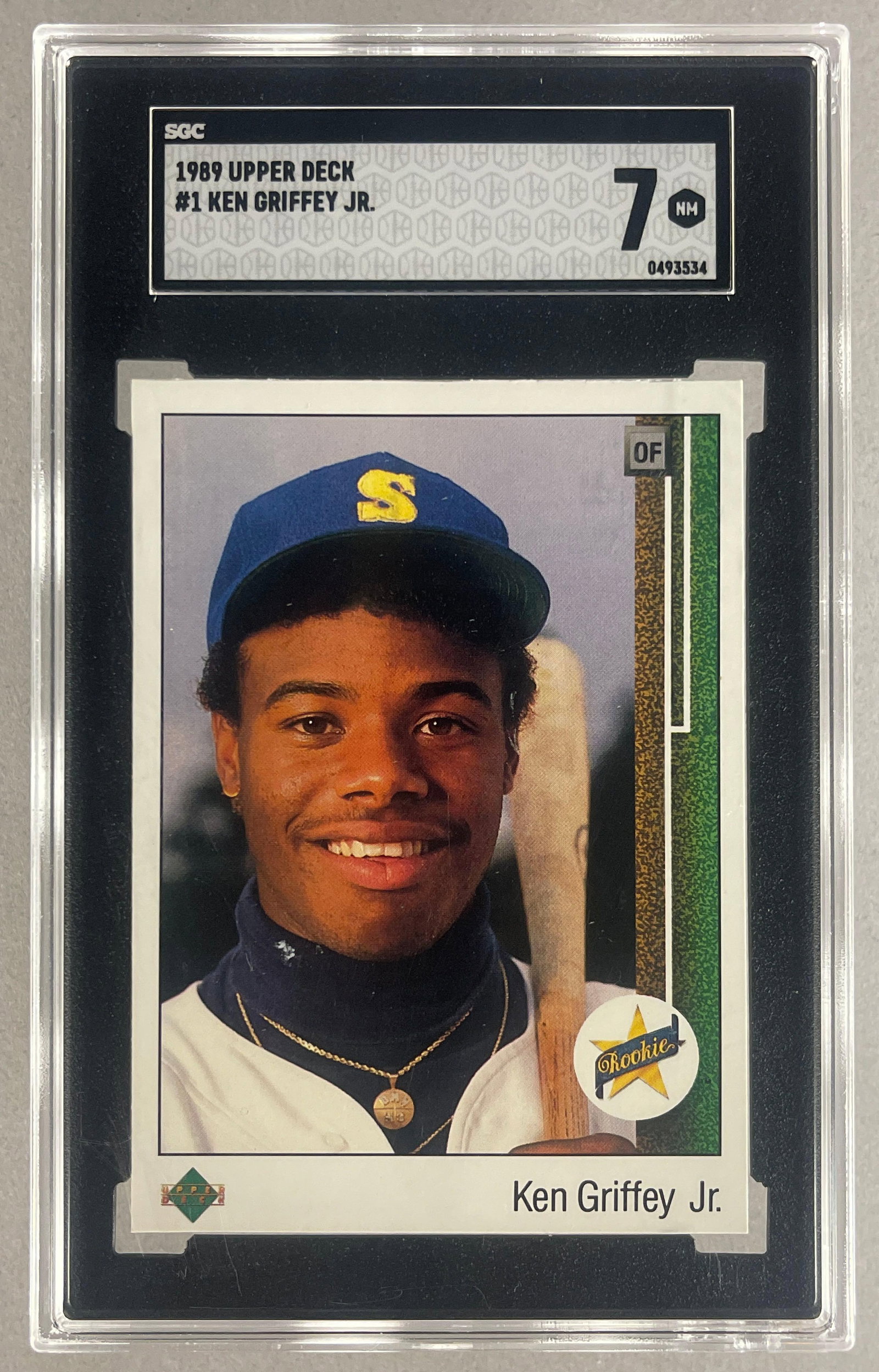 1989 Upper Deck Ken Griffey Jr. #1 SGC 7 Rookie: 1989 Upper Deck Ken Griffey Jr. #1 SGC 7 Rookie