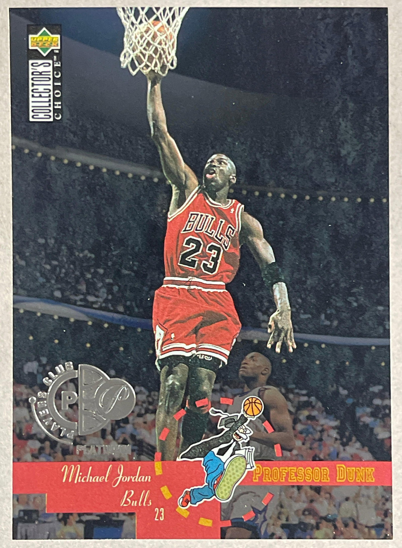 Rare 1995 Collectors Choice Players Club Platinum Michael Jordan #195: Rare Platinum Insert, has minor crease