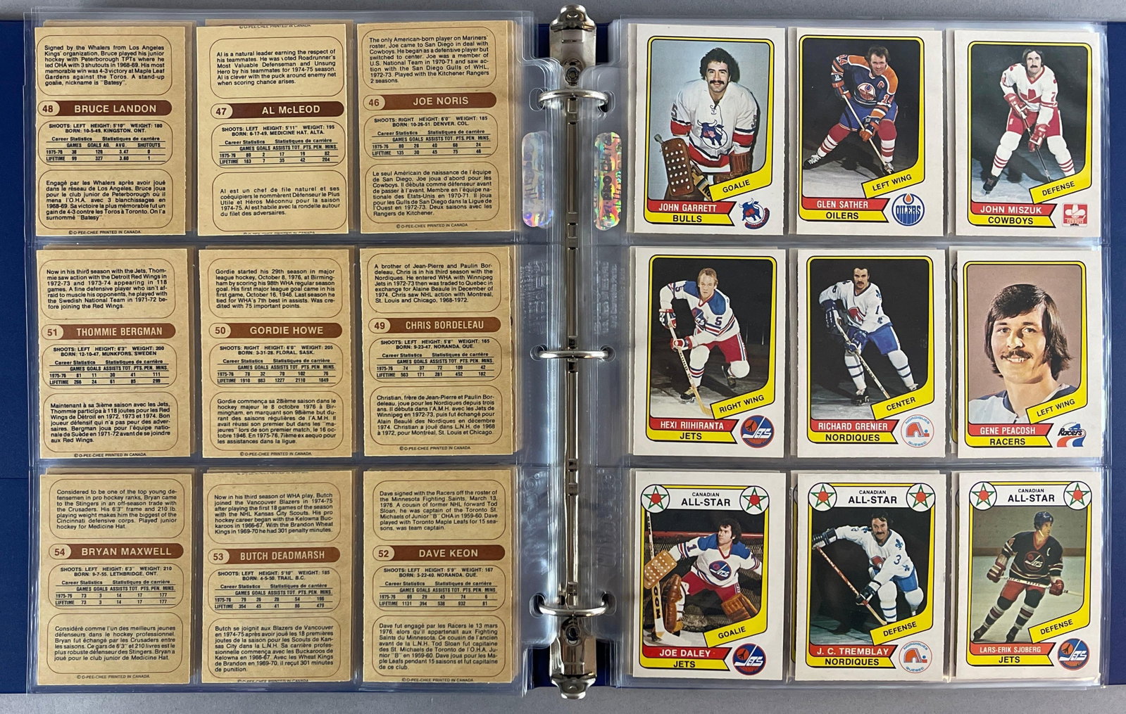 Rare 1976 O-Pee-Chee WHA Hockey Complete High-Graded Set (1 of 7)
