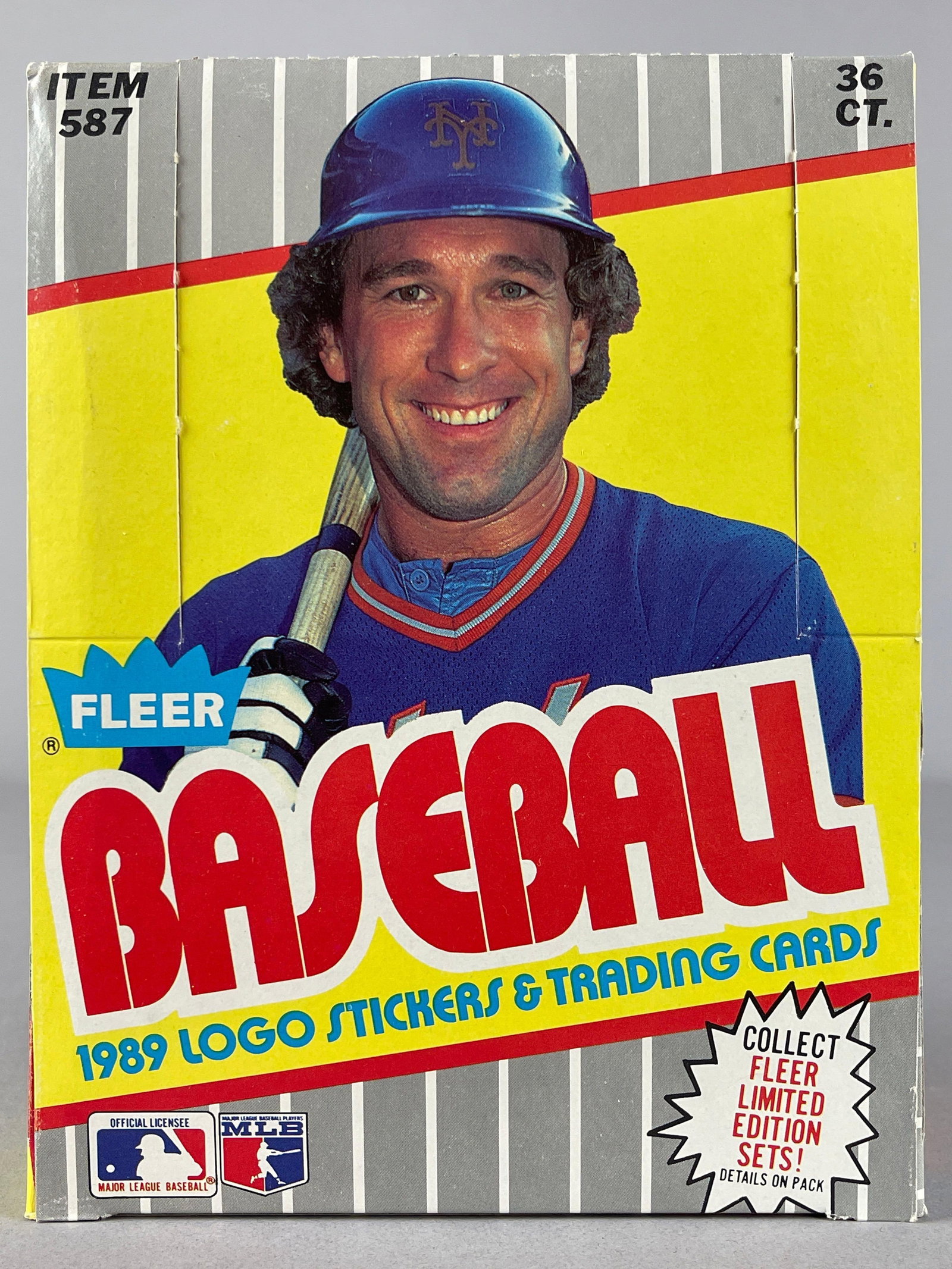 1989 Fleer Baseball Wax Box from Original F-Face Error Case (1 of 11)