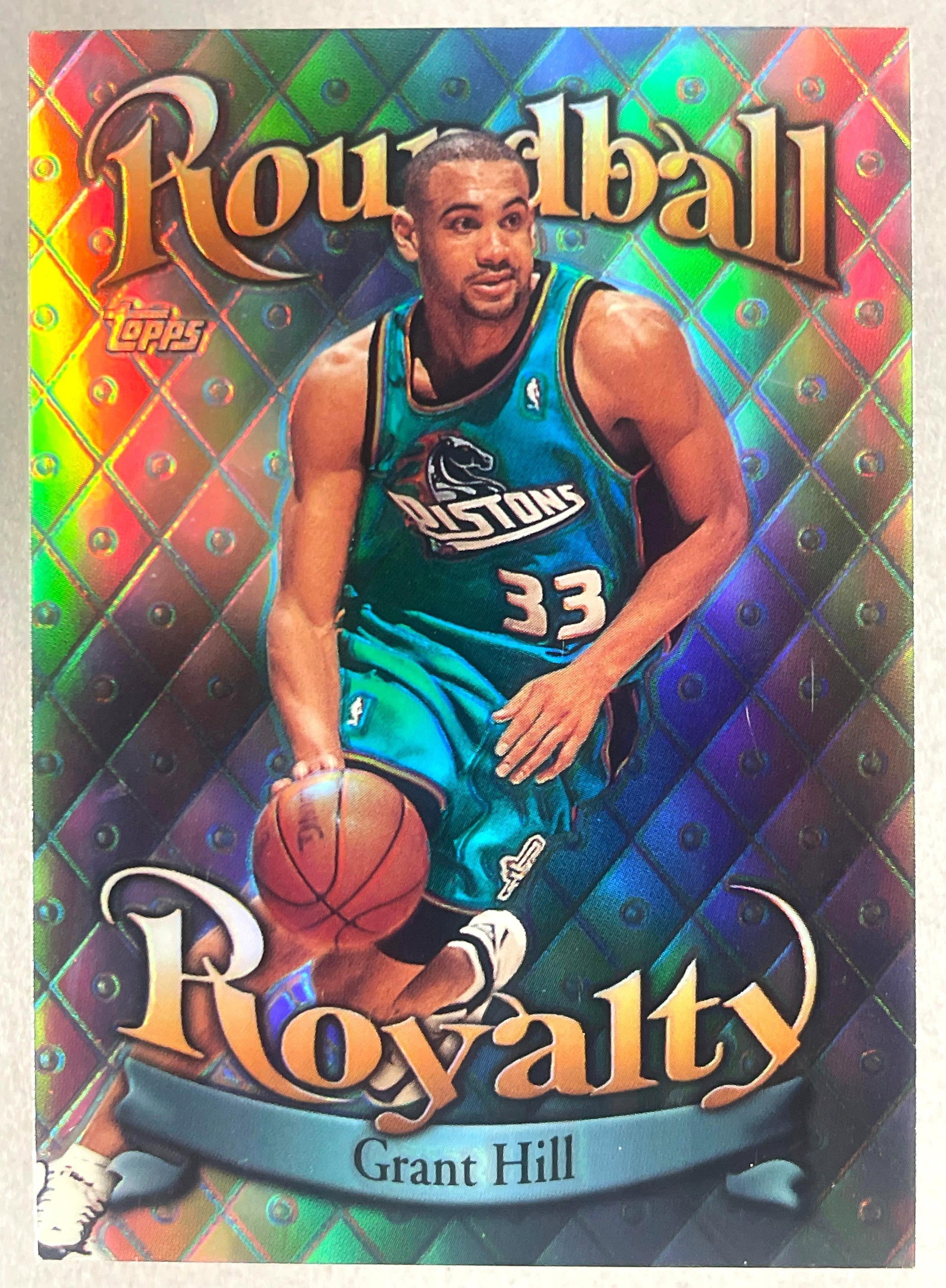 1998 Topps Roundball Royalty Refractor Grant Hill #R12 (1 of 2)