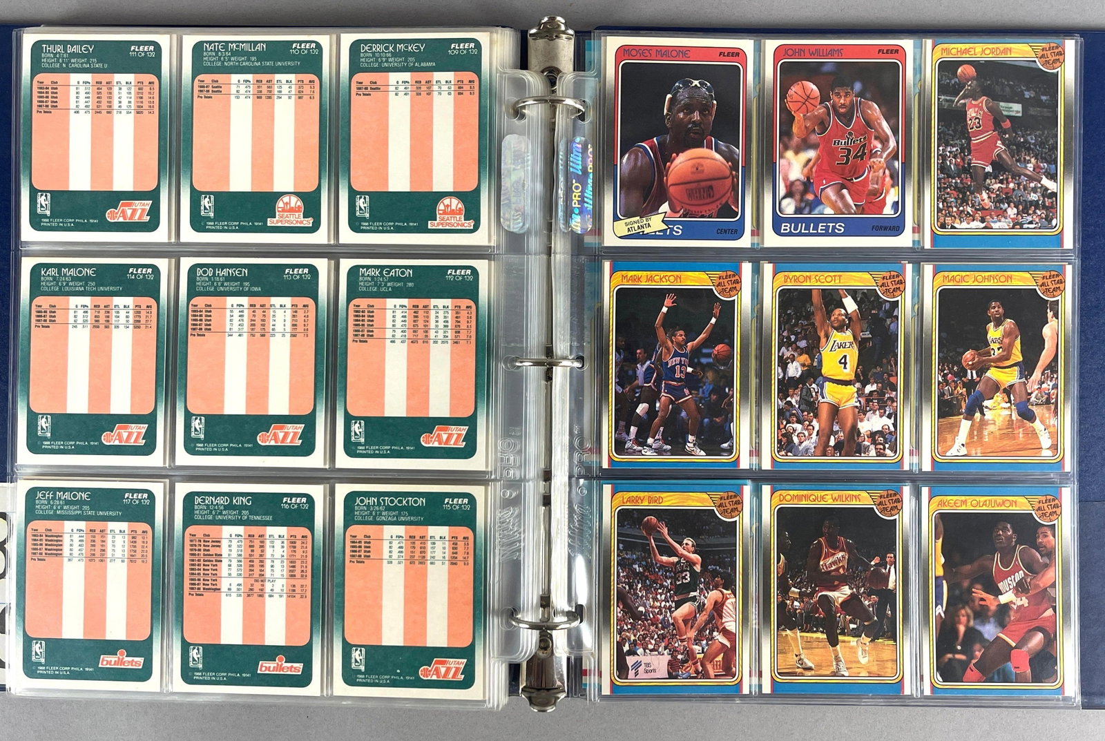1988 Fleer Basketball Complete Set + Sticker Set: Conditions vary, EXMT - Mint, Overall nice looking set, Details in final photo
