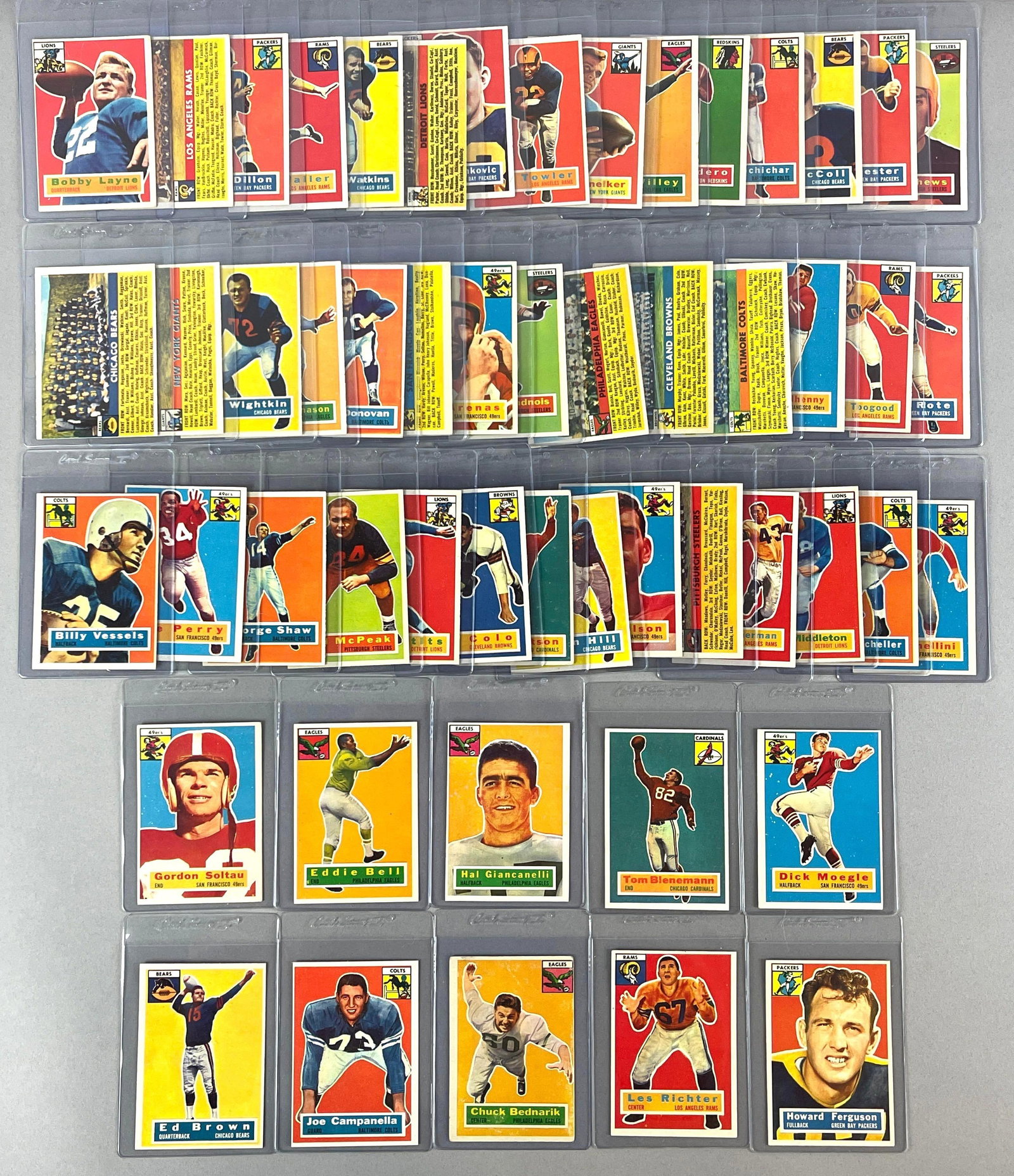 1956 Topps Football High-Grade Partial (1 of 2)