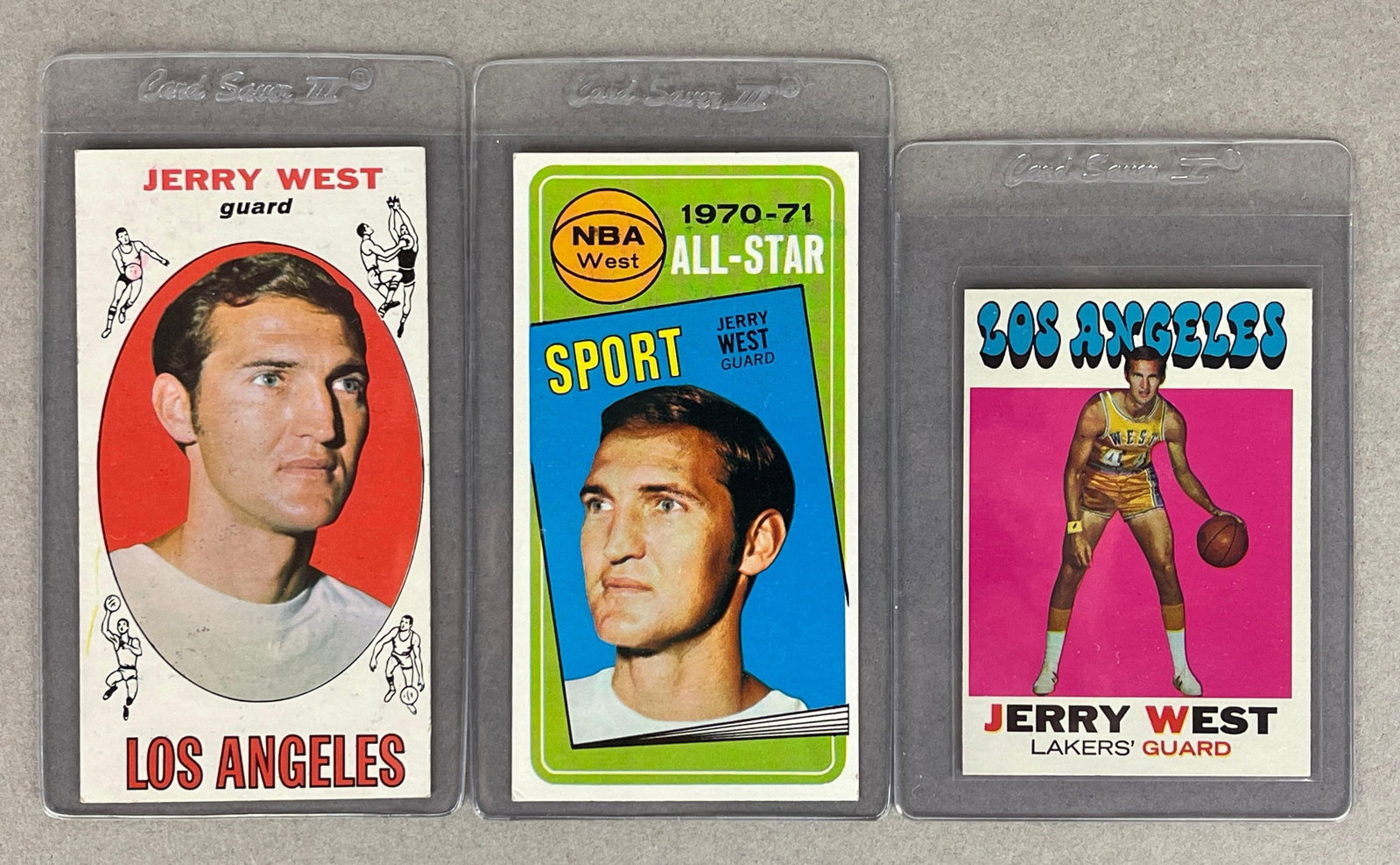 1969, 70, and 71 Topps Jerry West Cards (1 of 2)