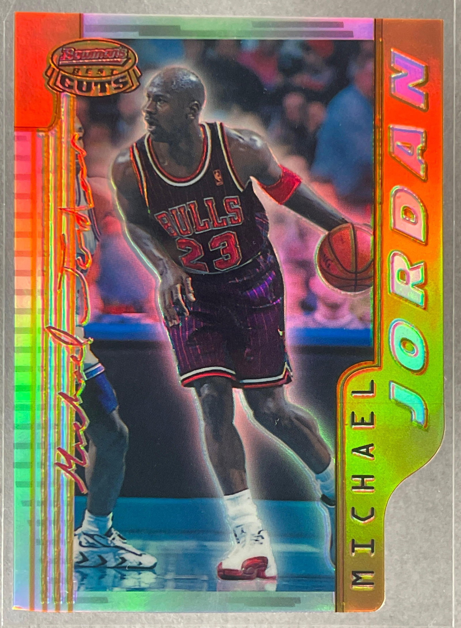 Rare 1996 Bowmans Best Cuts Refractor Michael Jordan #BC2 (1 of 2)