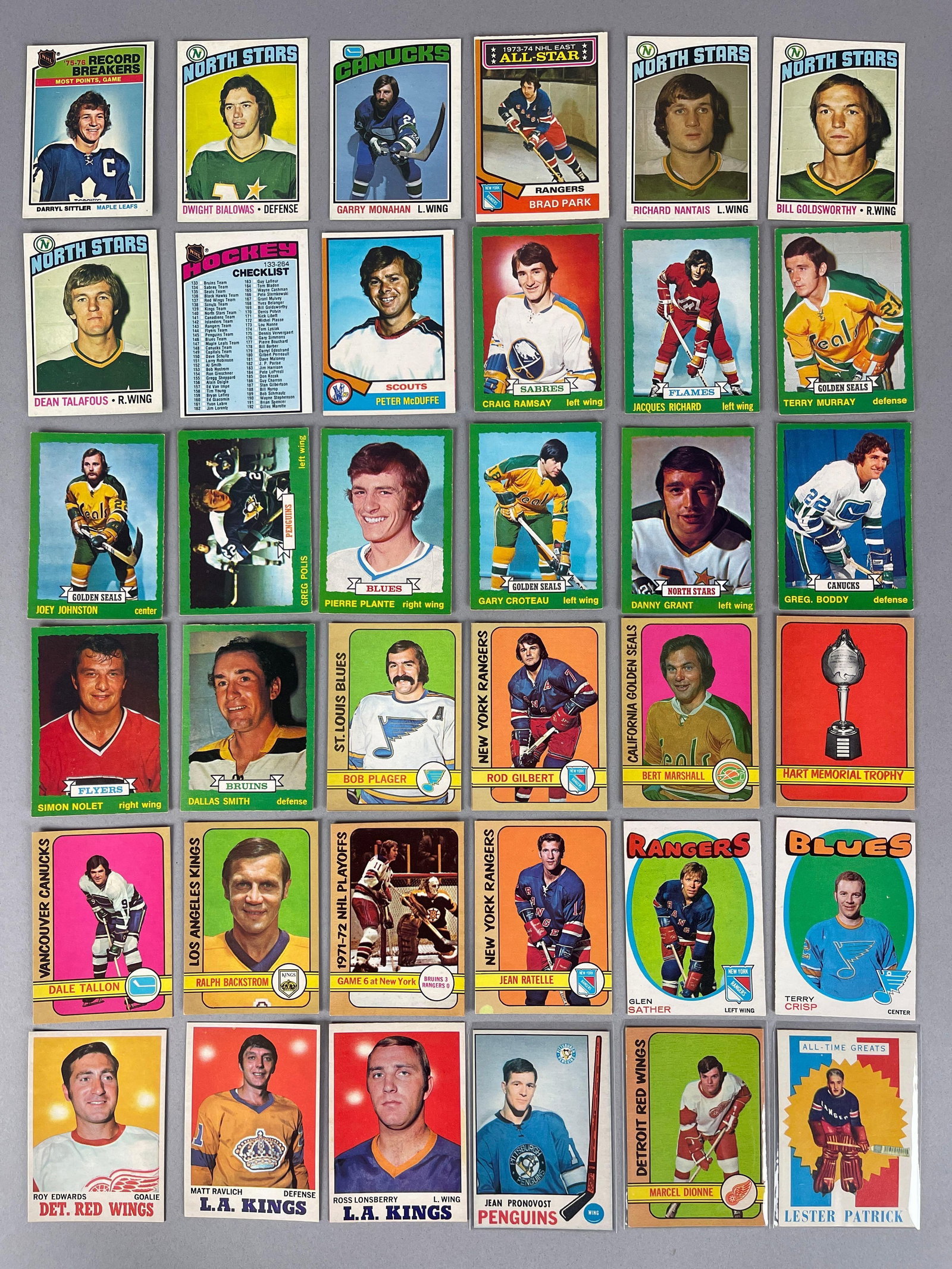 36 - 1960s - 70s O-Pee-Chee High-Grade Hockey Cards with HOFs and Stars (1 of 3)