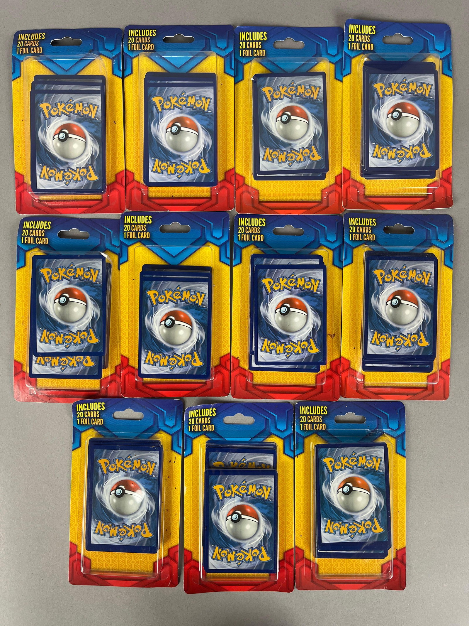 11 - 2019 MJ Holding Pokemon Blister Packs: All cards 2019 and before, 20 - Cards per pack