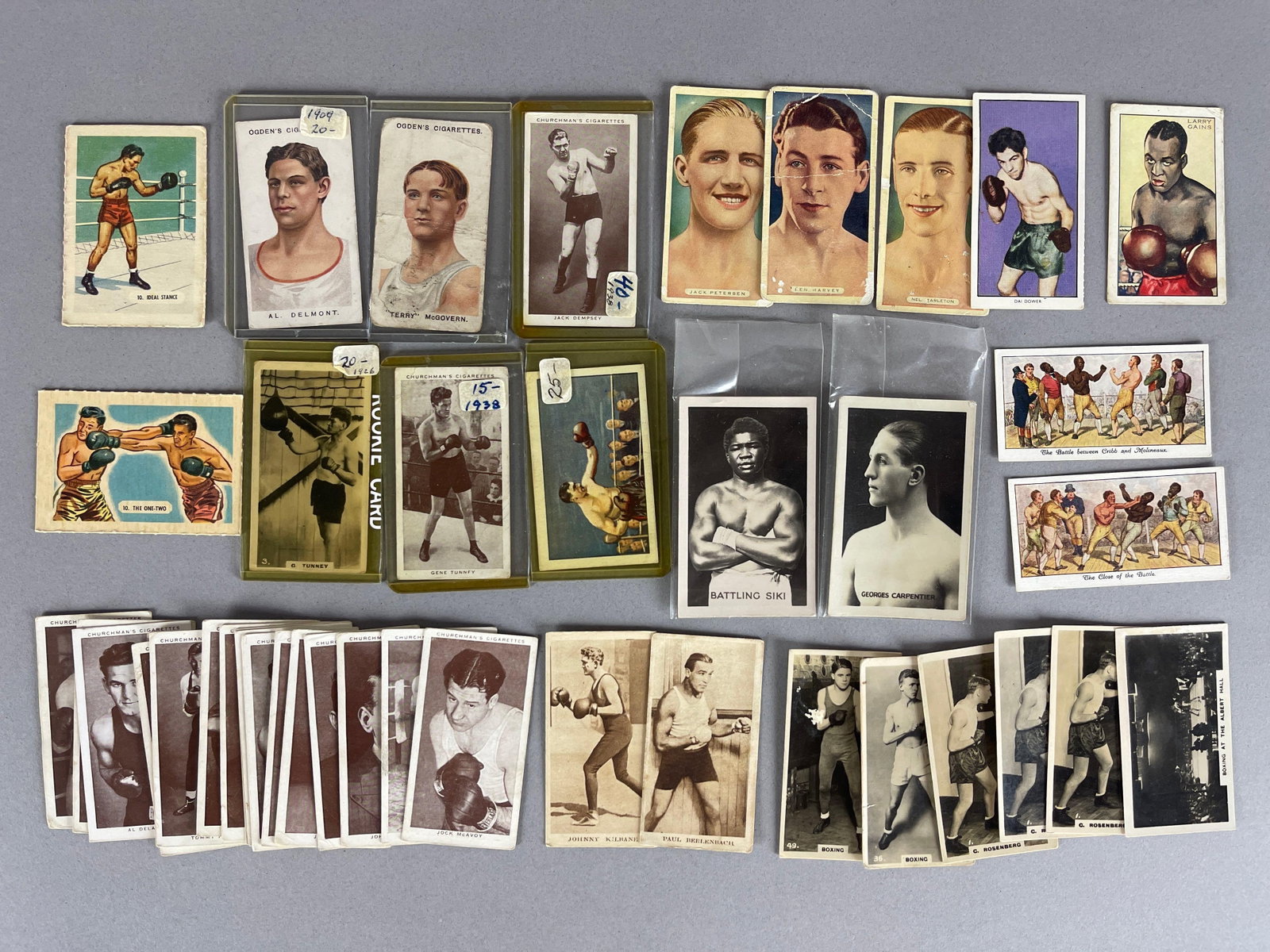 40+ 1909 - 30s Boxing Tobacco Cards (1 of 2)