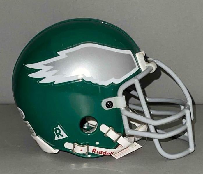 Steve Van Buren Signed Philadelphia Eagles Mini Helmet - 3