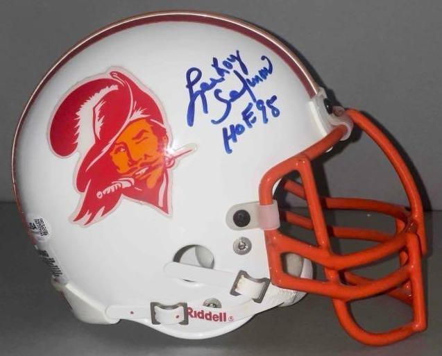 Lee Roy Selmon Signed Tampa Bay Buccaneers Mini Helmet with JSA COA (1 of 5)