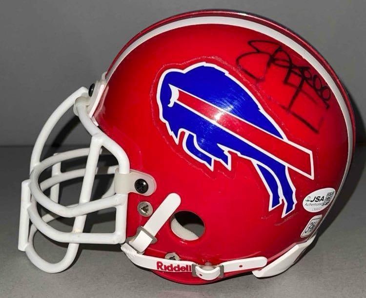 Jim Kelly Signed New York Buffalo Bills Mini Helmet: Autographed Jim Kelly, with JSA COA