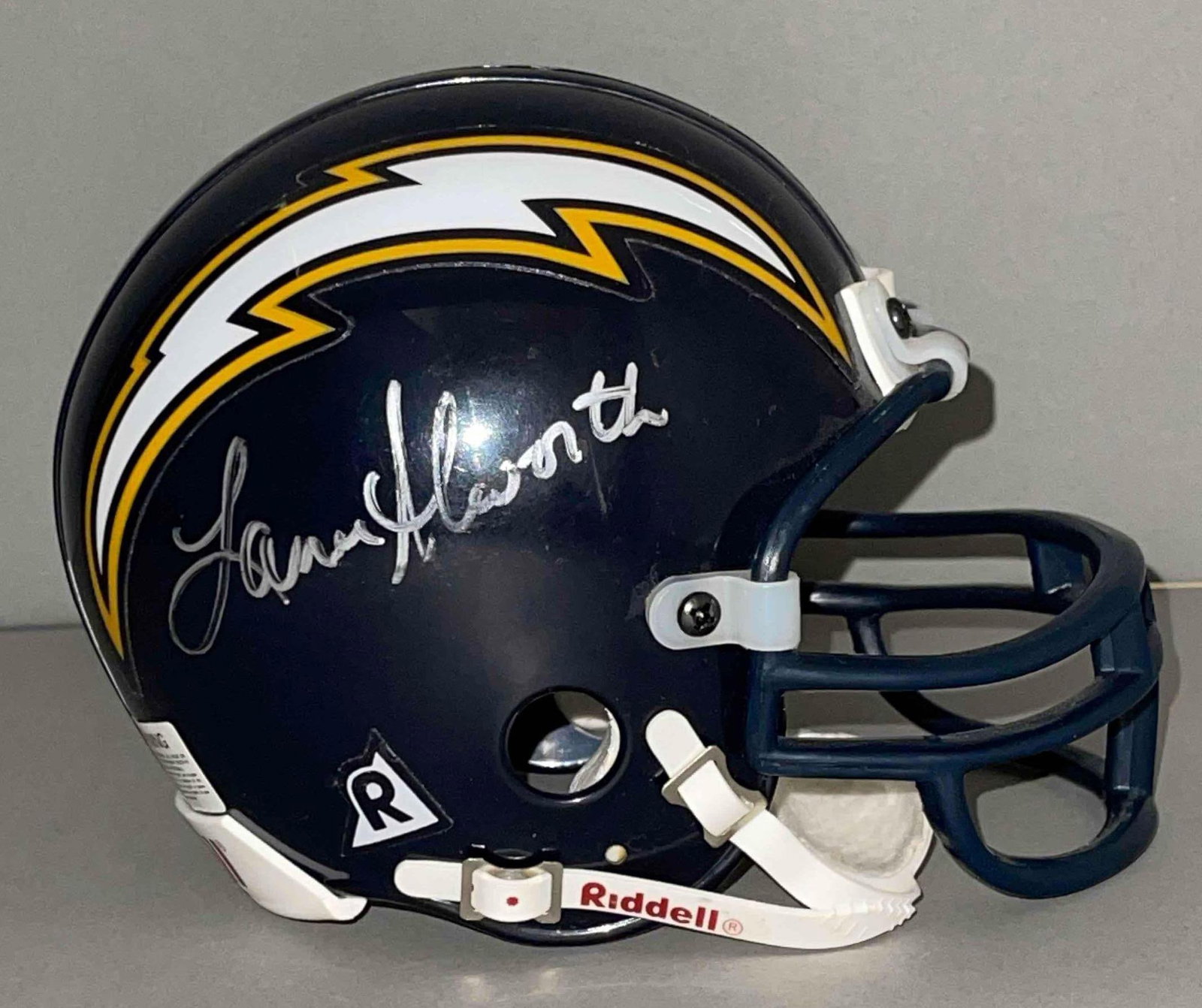 Lance Alworth Signed San Diego Chargers Mini Helmet with JSA COA: Autographed Lance Alworth, with JSA COA