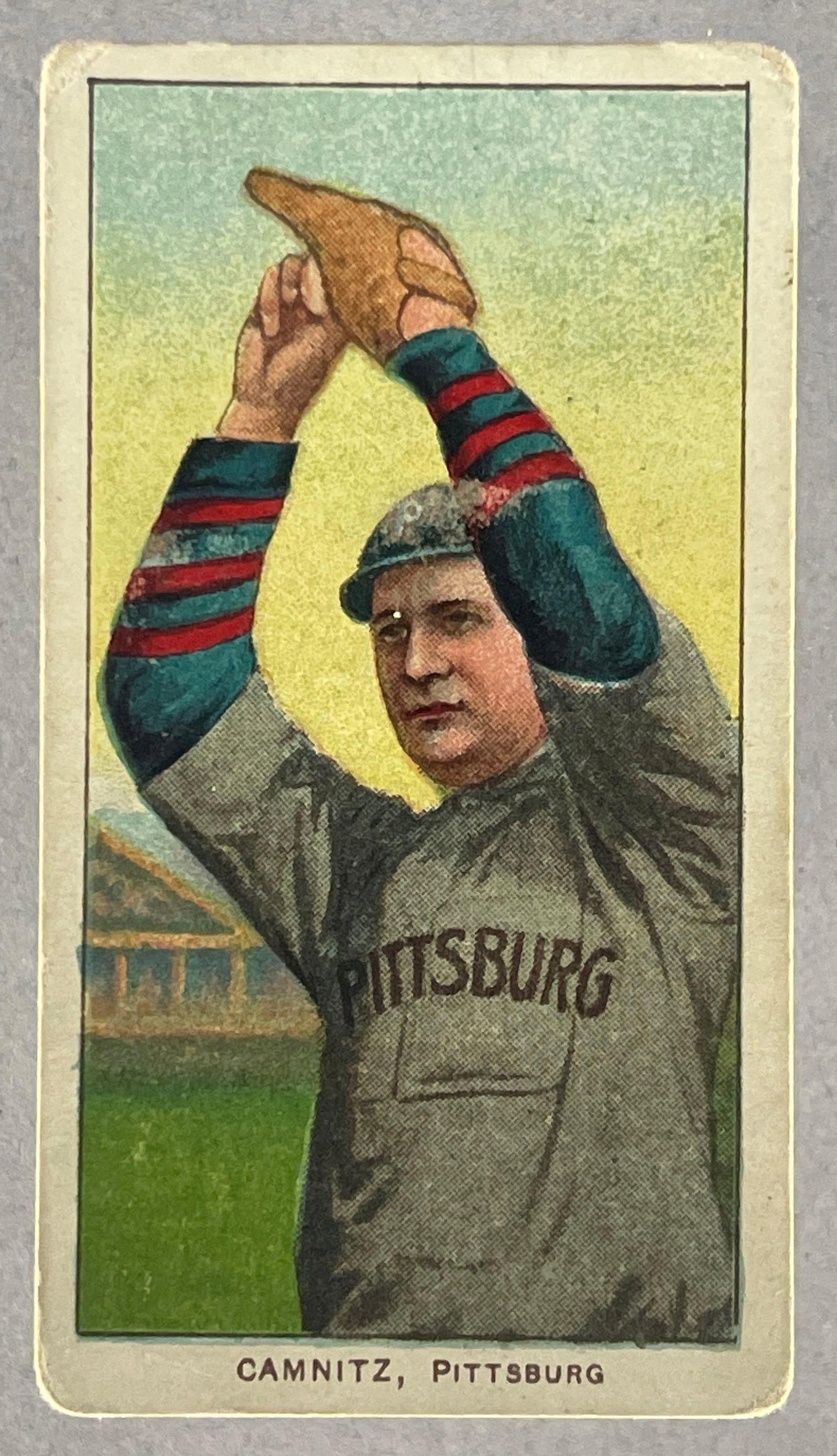1909 - 11 T206 Howie Camnitz Hands Over Head Sweet Caporal 350 - 460: 1909 - 11 T206 Howie Camnitz Hands Over Head Sweet Caporal 350 - 460, VG