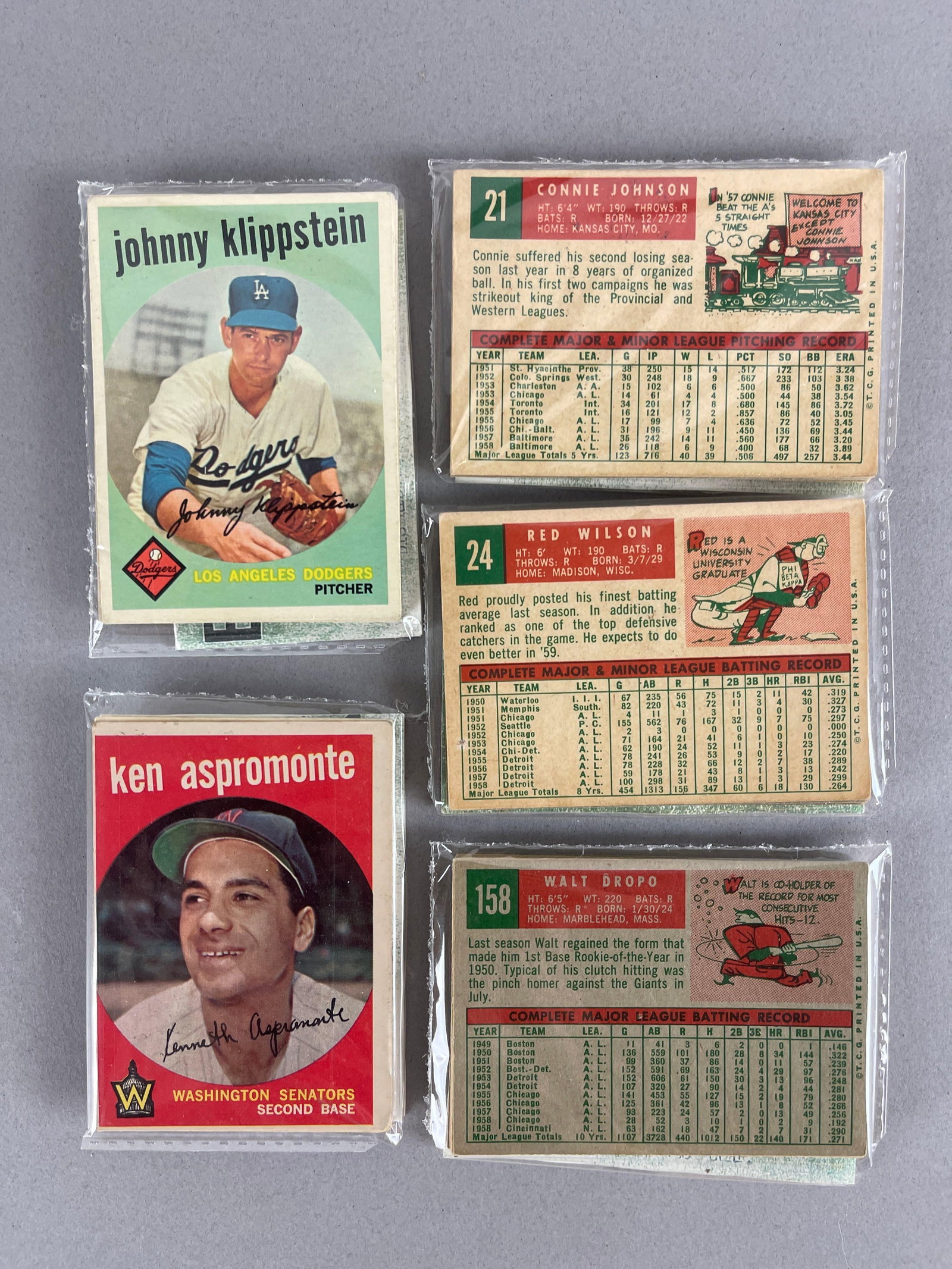 1959 Topps Baseball West Corps Cell Fun Pack Vending box of 20 with Stars Showing - 2