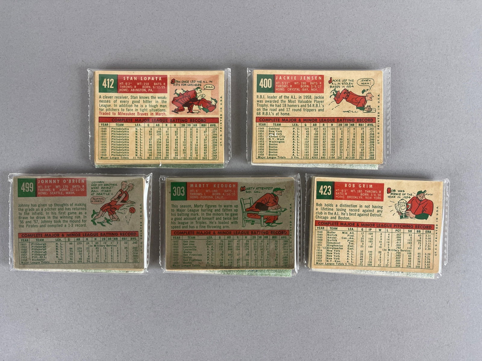 1959 Topps Baseball West Corps Cell Fun Pack Vending box of 20 with Stars Showing - 3