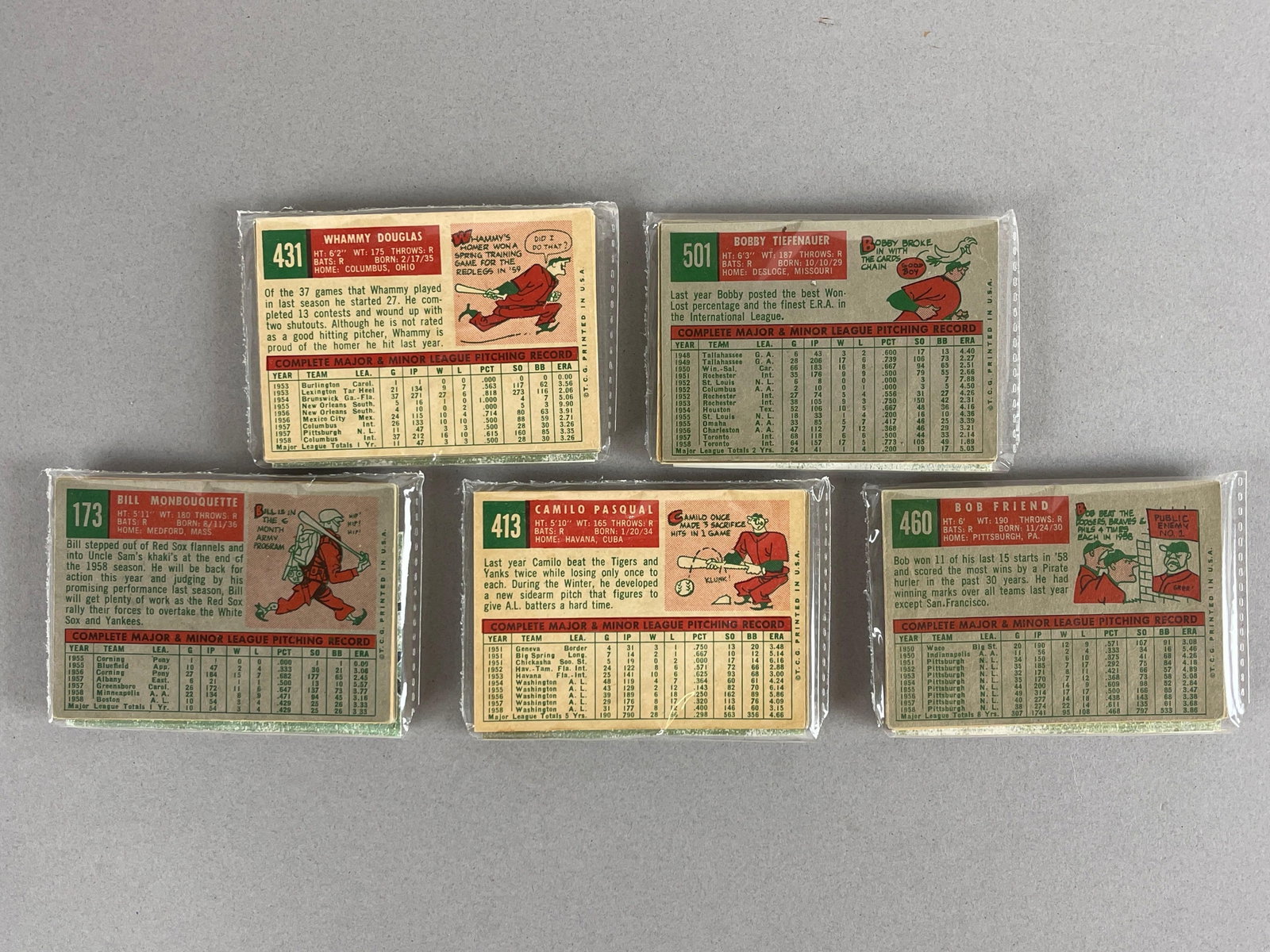 1959 Topps Baseball West Corps Cell Fun Pack Vending box of 20 with Stars Showing - 5