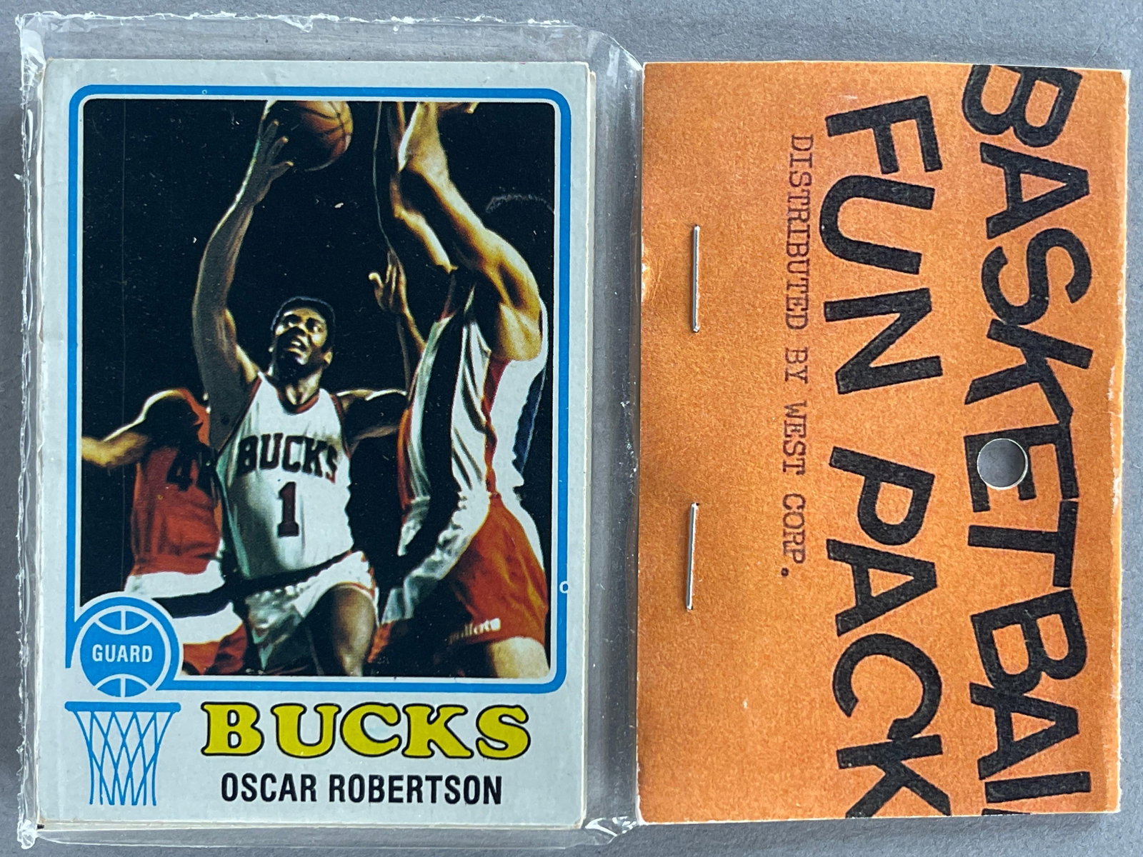 1973 - 74 Topps Basketball West Corps Cell Fun Pack with Robertson: 10 - Crads per pack, West corps was a repacking company in the 1970s
