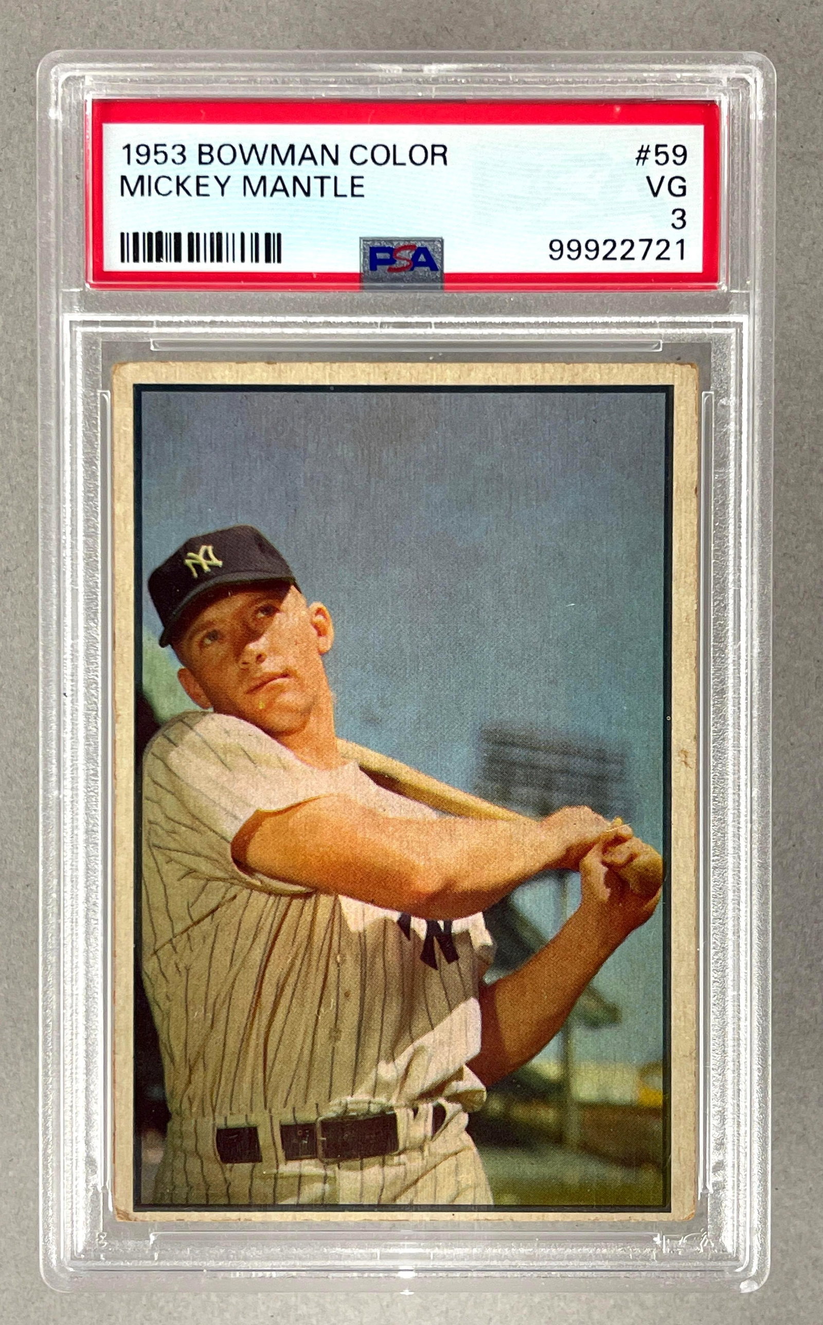 1953 Bowman Color Mickey Mantle #59 PSA 3 (1 of 2)