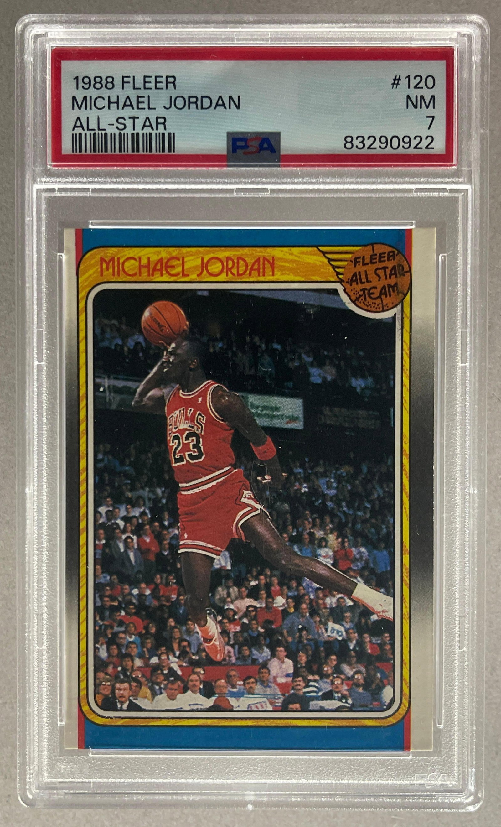 1988 Fleer Michael Jordan All-Star #120 PSA 7 (1 of 2)