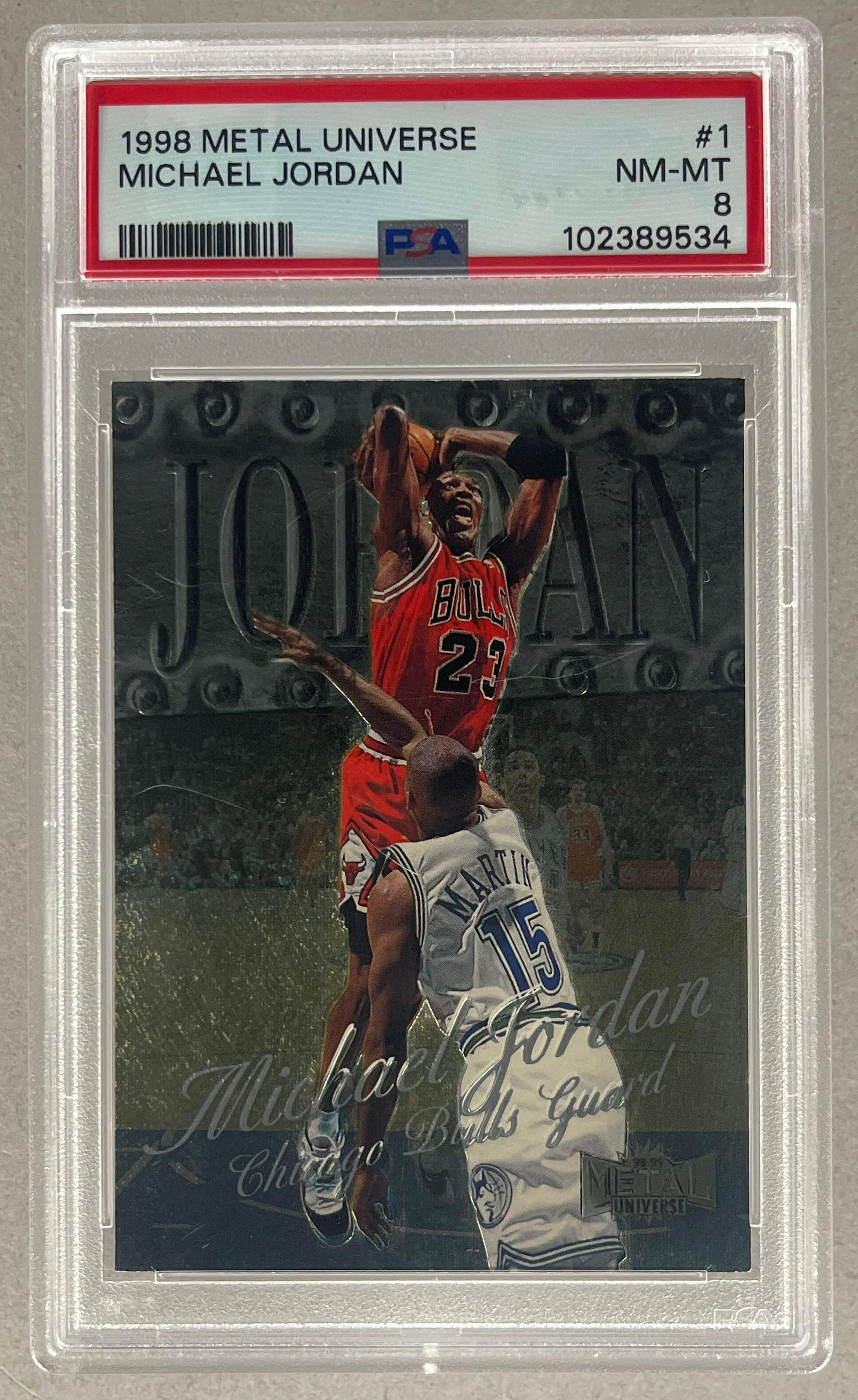 1998 Metal Universe Michael Jordan #1 PSA 8 (1 of 2)