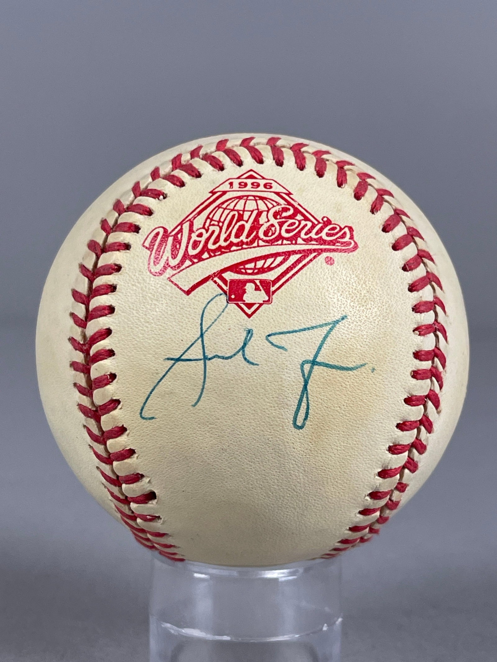 Andruw Jones Signed Official 1996 World Series Baseball with JSA COA (1 of 2)