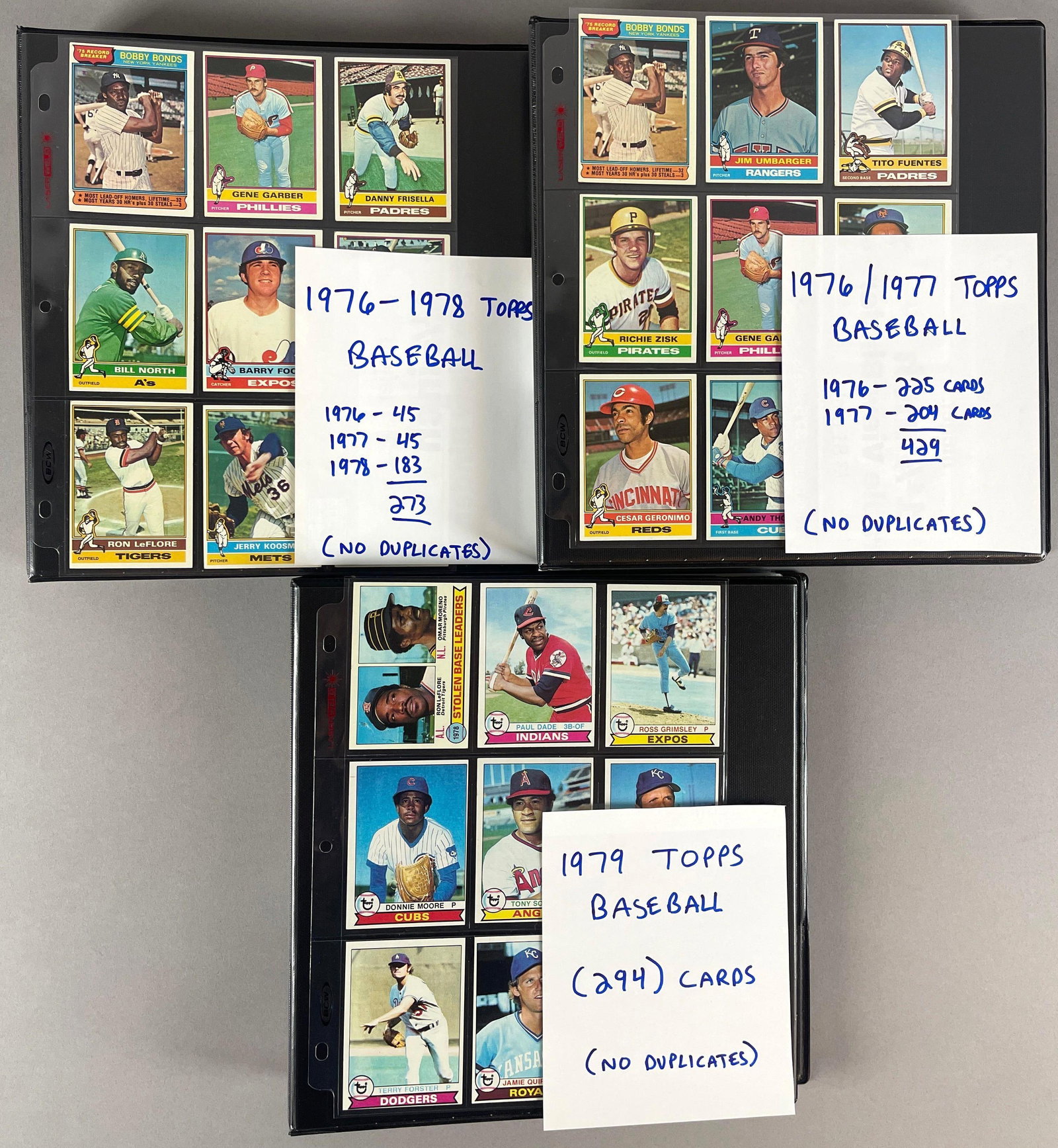990+ 1976 - 79 Topps Baseball Cards with HOFs and Rookies (1 of 8)