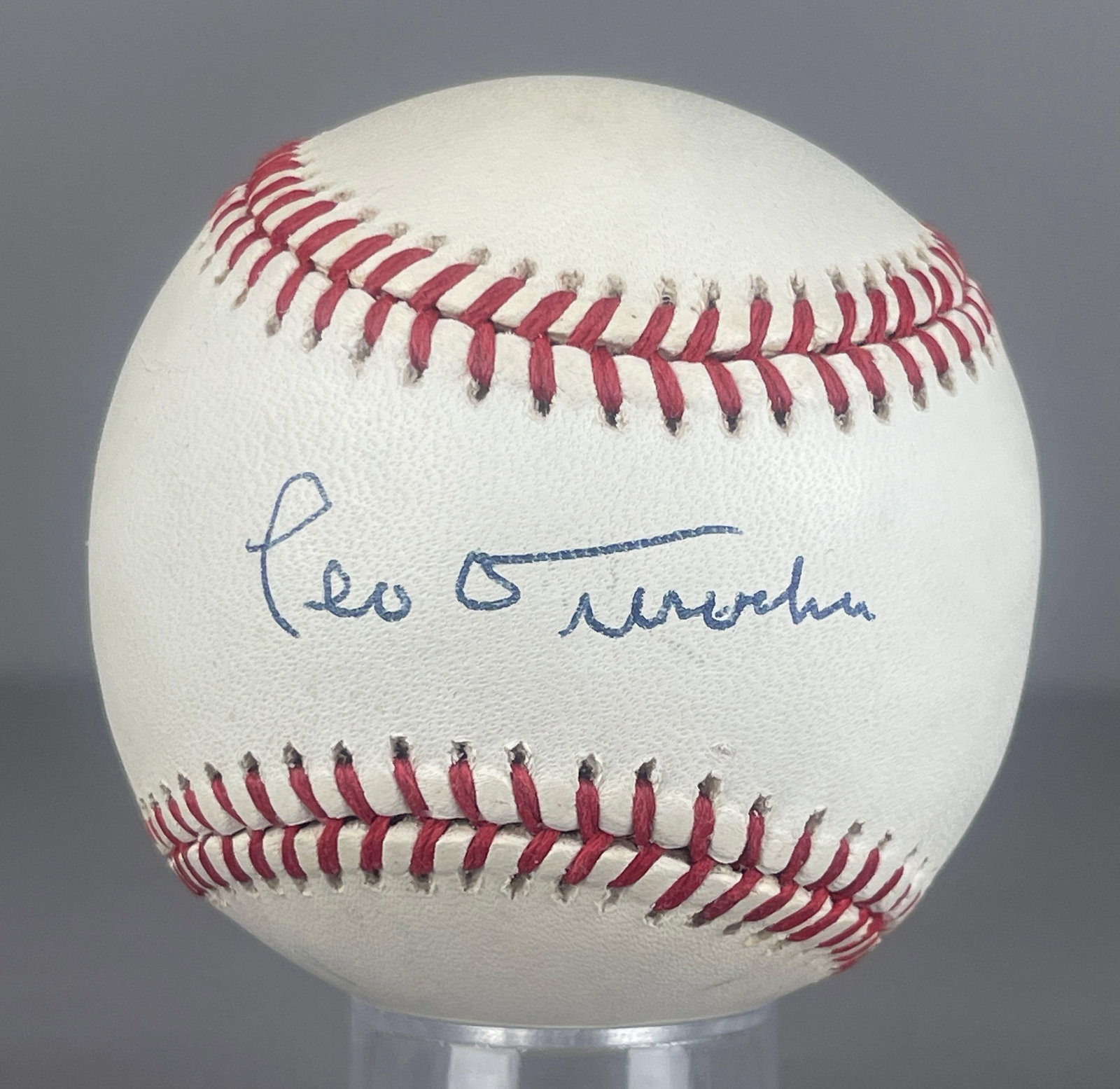 Leo Durocher Signed Official MLB NL Rawlings Baseball with JSA COA (1 of 3)