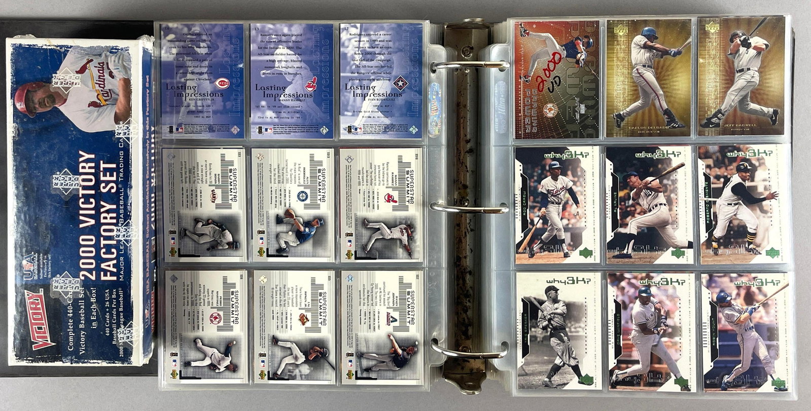 2000 Upper Deck Victory Baseball Factory Sealed Set and 800+ Baseball Card with Inserts, HOFs, and (1 of 8)
