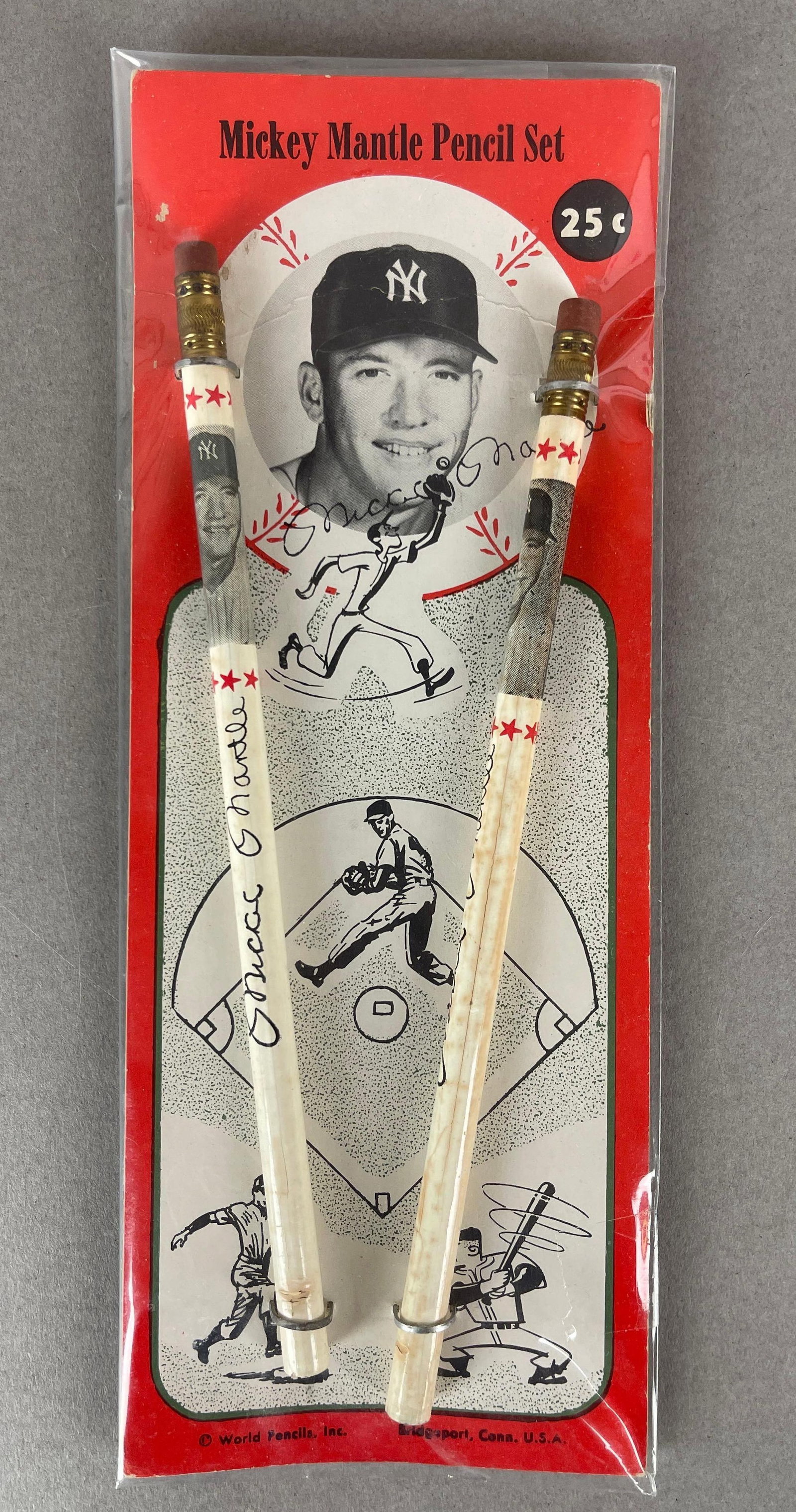 1959 Mickey Mantle Pencil Set - Unused (1 of 2)