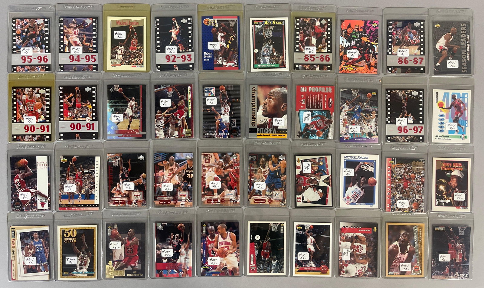 40 - Michael Jordan Cards with Inserts: 40 - Michael Jordan Basketball Cards