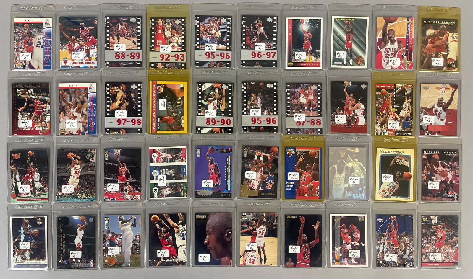 40 - Michael Jordan Cards with Inserts: 40 - Michael Jordan Basketball Cards