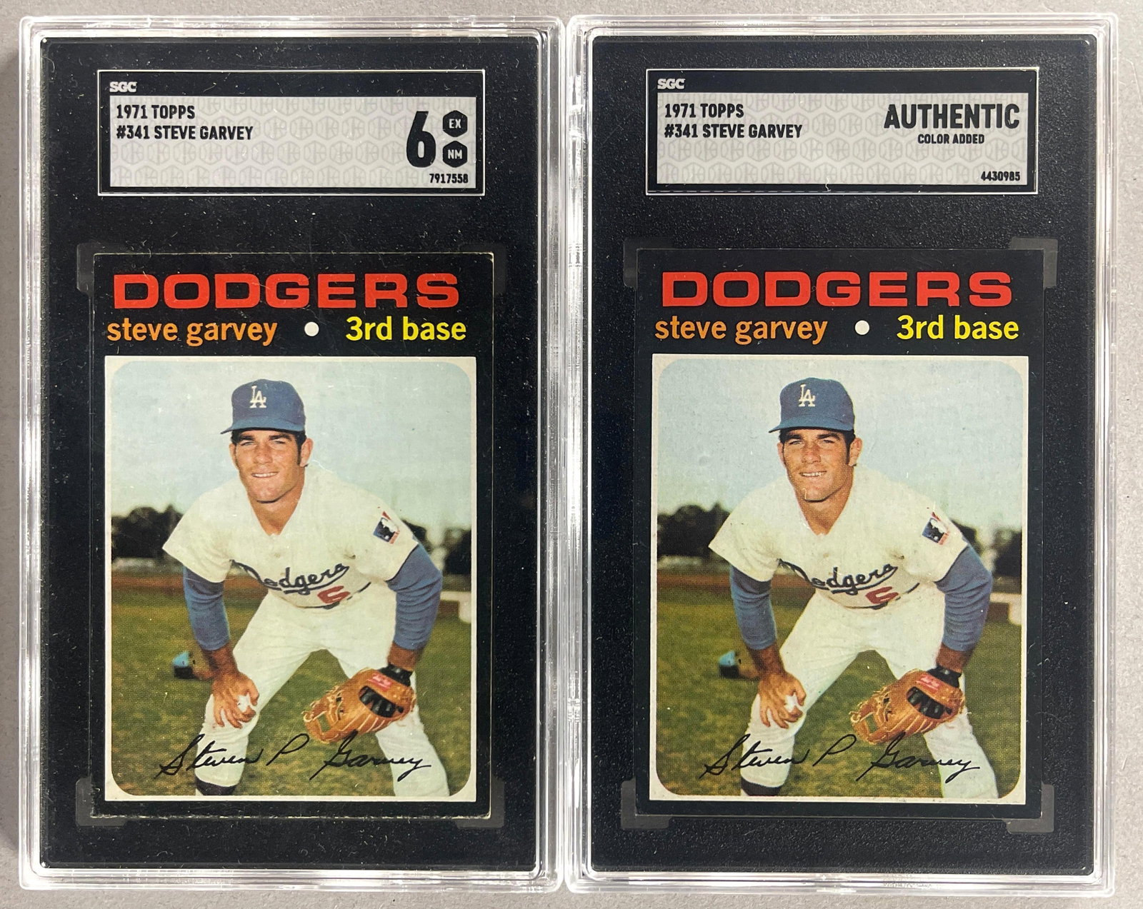 2 - 1971 Topps Steve Garvey #341 SGC 6 and More (1 of 2)