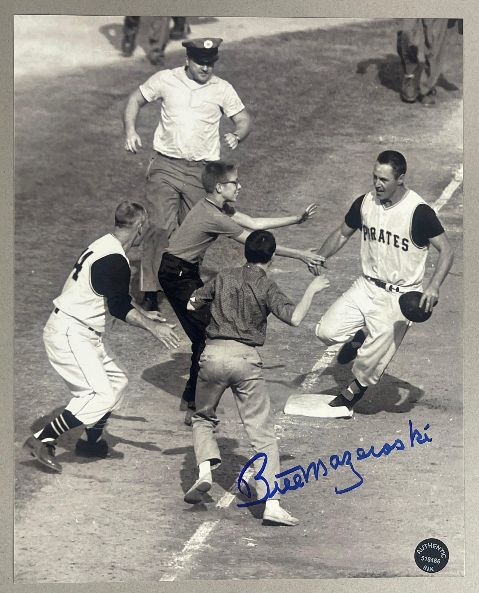Bill Mazeroski Signed 1960s World Series Game Winning Home Run 8 x 10 Photo: Iconic Photo, Autographed Bill Mazeroski