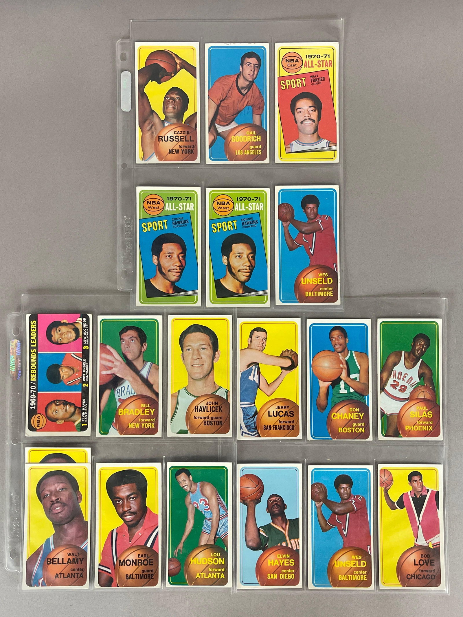 19 - 1970 Topps Basketball Cards with HOFs (1 of 3)